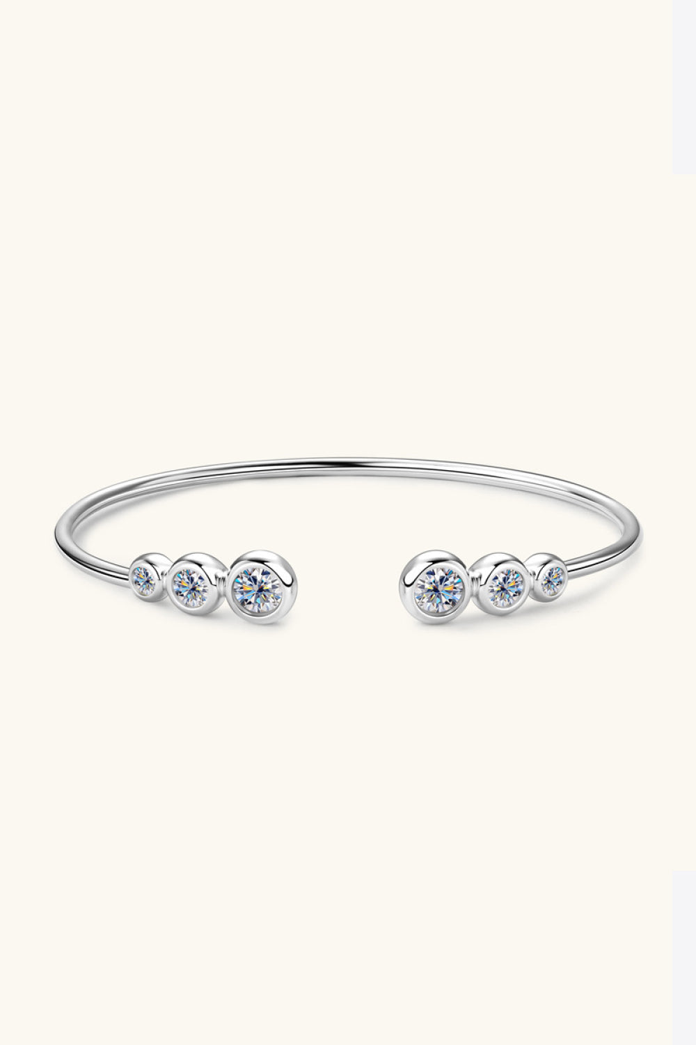 1.8 Carat Moissanite 925 Sterling Silver Bracelet - Laazaar
