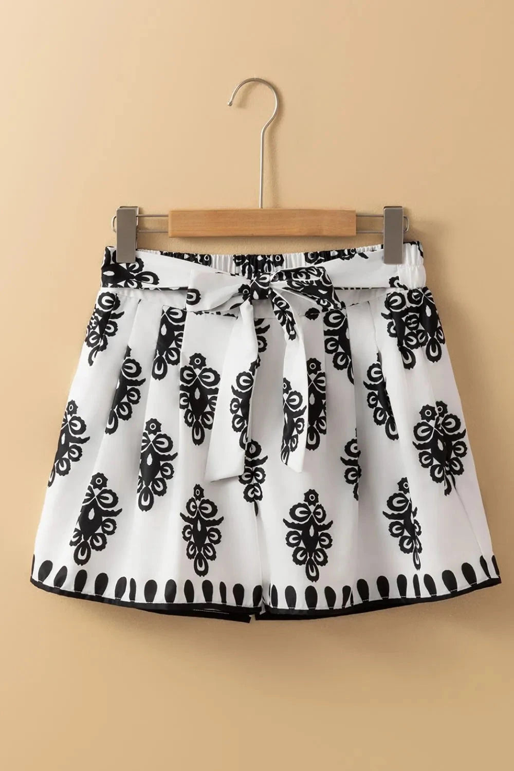 Tied Printed Shorts