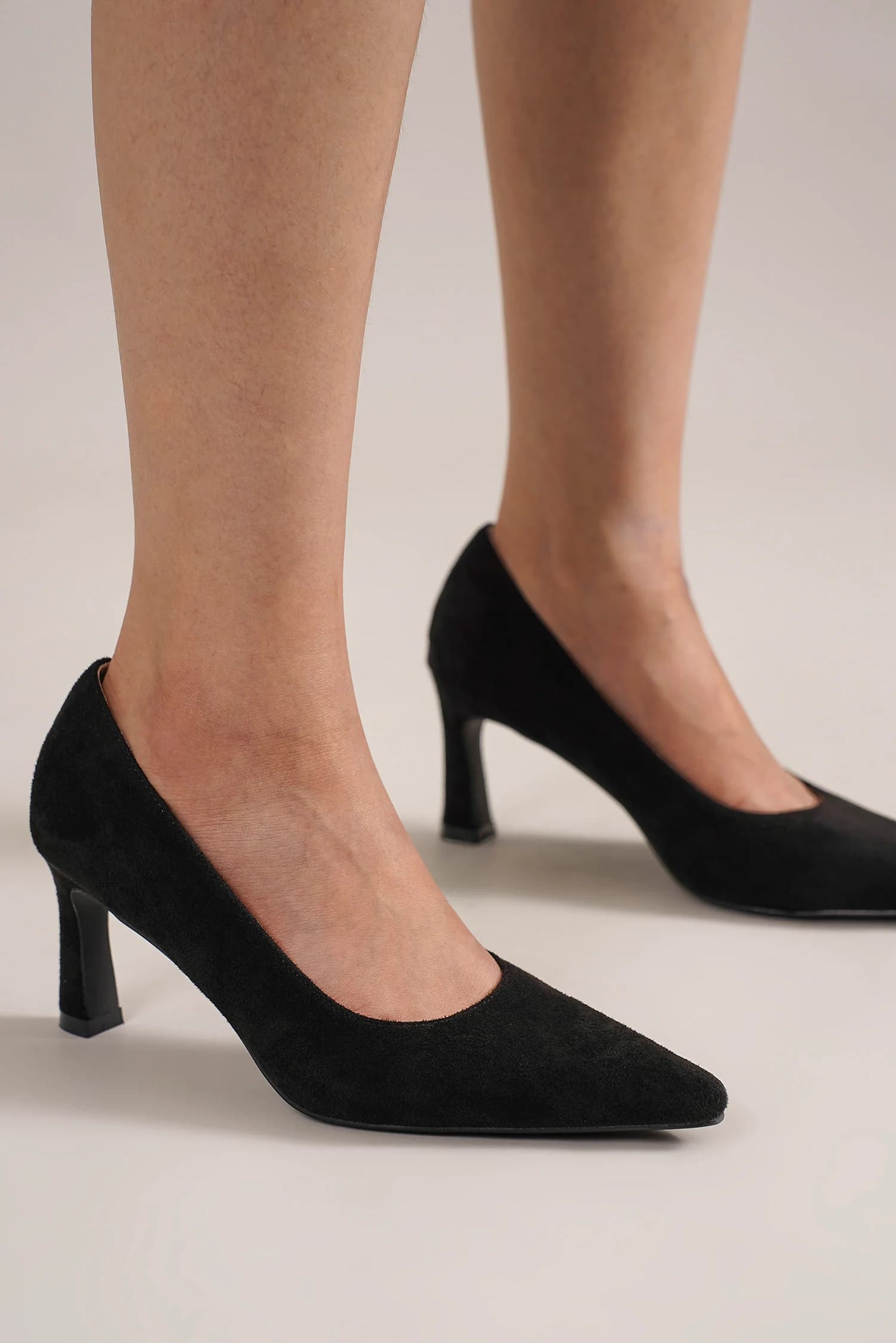 Beast Fashion Faux Suede Point Toe Pumps - Laazaar