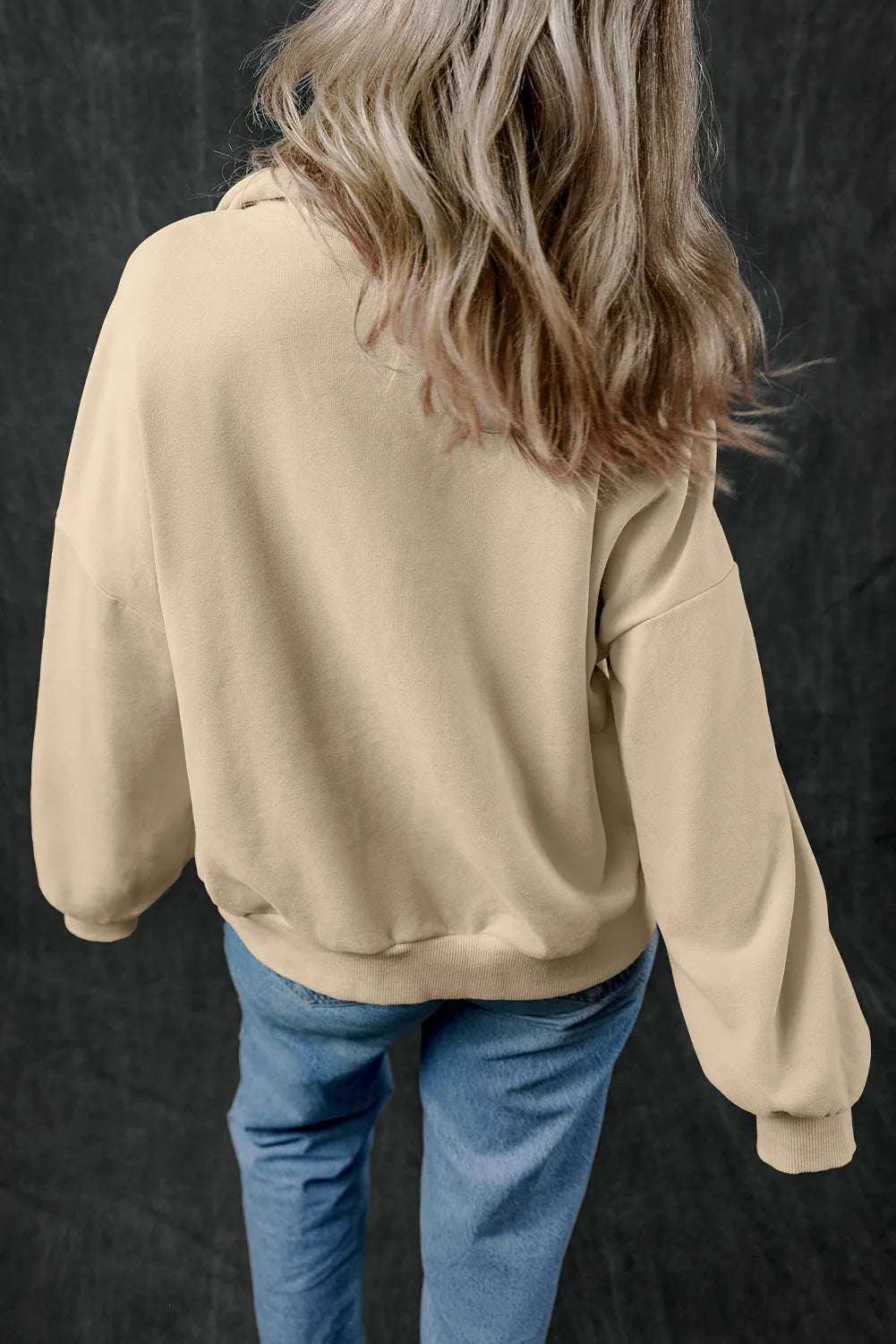 Half Zip Long Sleeve Sweatshirt - Laazaar