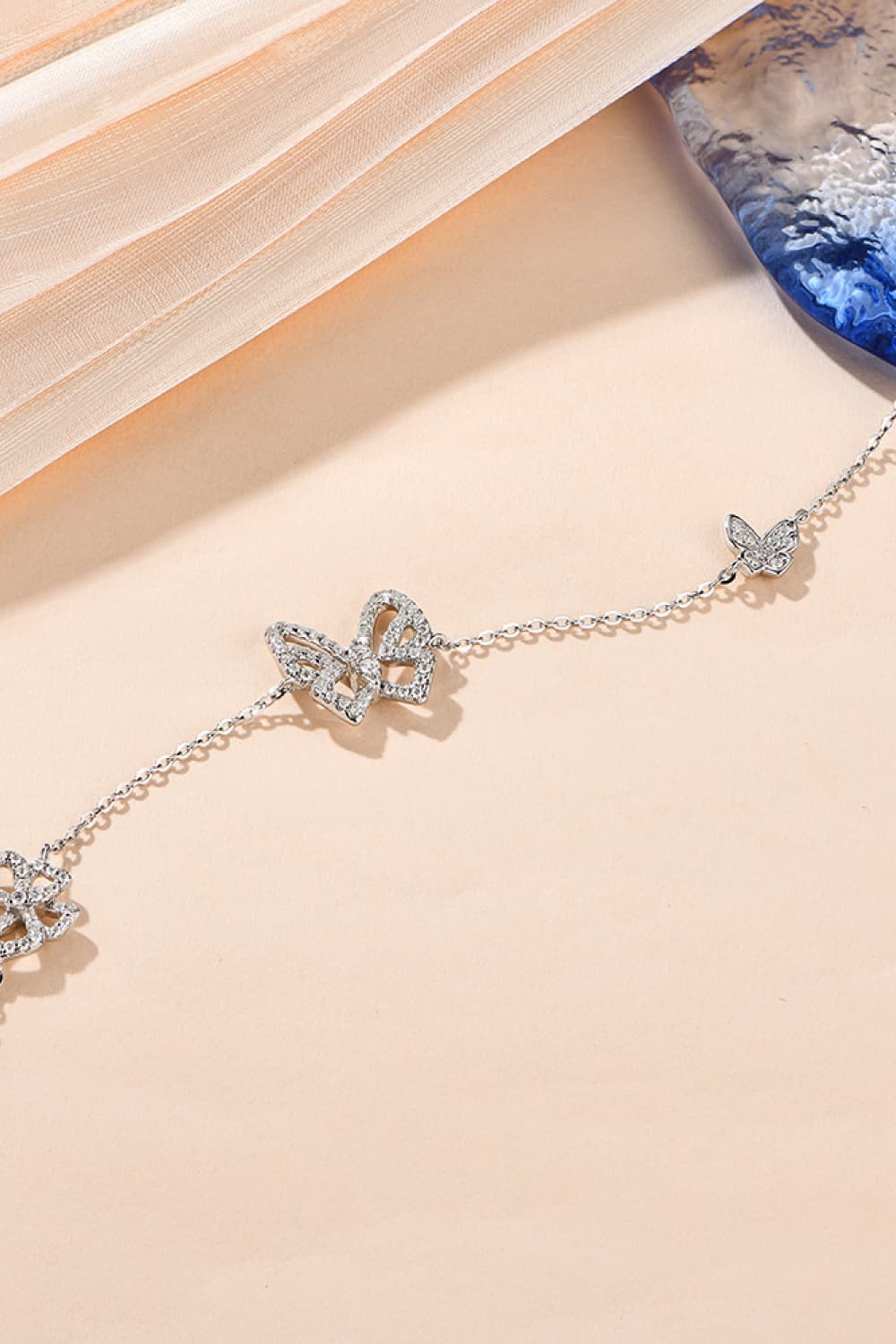 Moissanite Butterfly Shape Bracelet - Laazaar