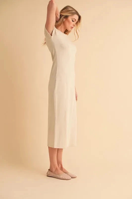Aemi+Co Short Sleeve Midi Tee Dress