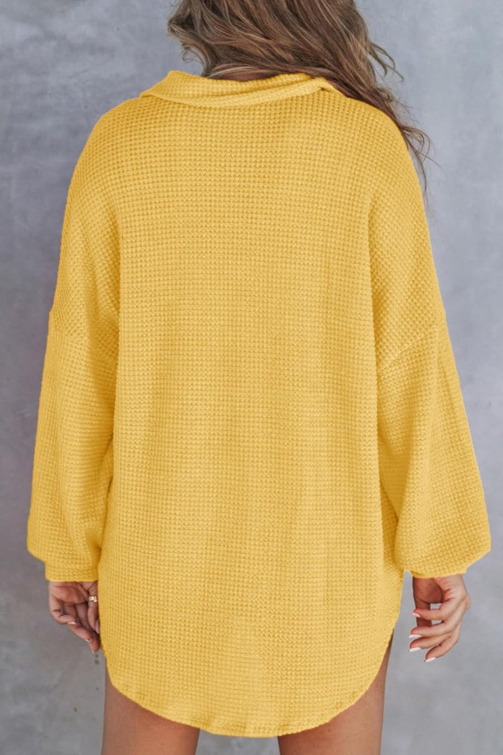 Half Button Long Sleeve Sweatshirt - Laazaar