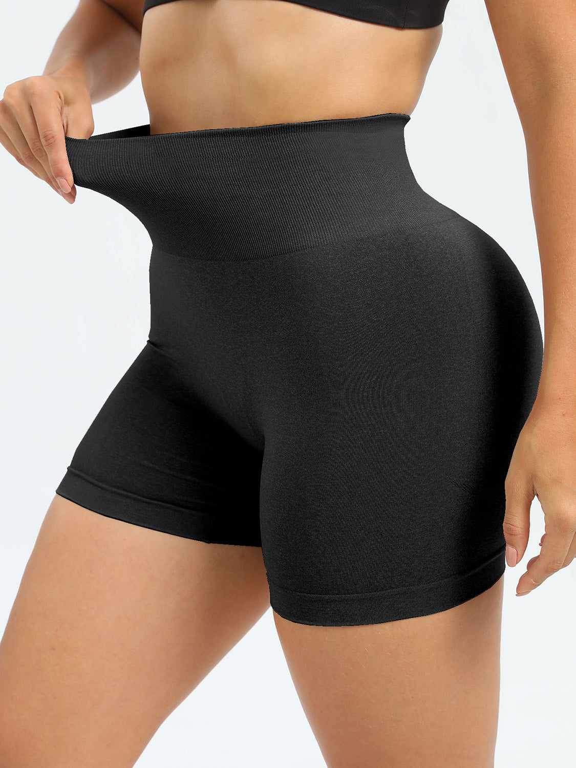High Waist Active Shorts - Laazaar