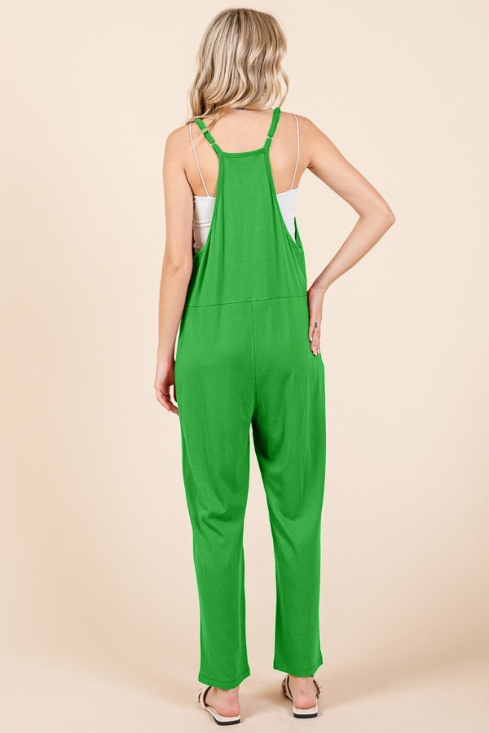 Culture Code Full Size Sleeveless Jumpsuit with Pockets - Laazaar