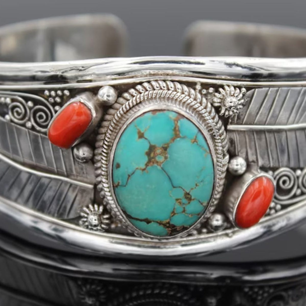Turquoise Open Bracelet - Laazaar