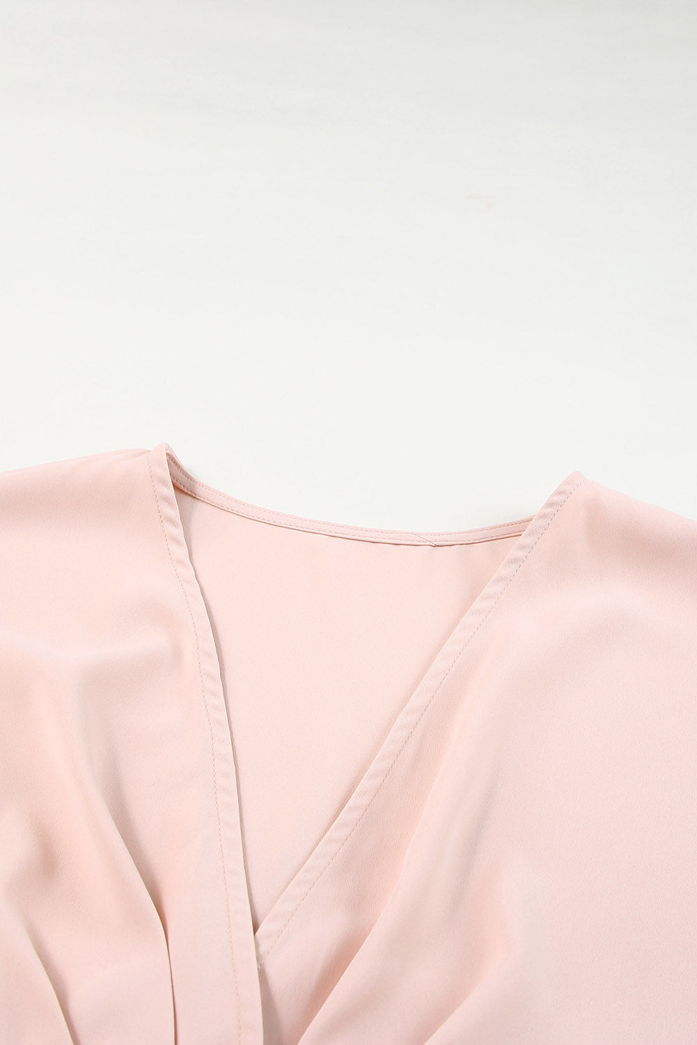 Buttoned V-Neck Short Sleeve Romper - Laazaar