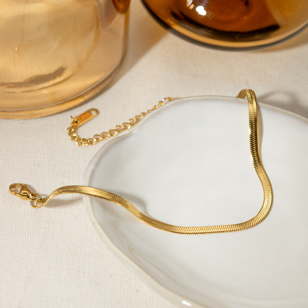 18K Gold-Plated Ankle Bracelet - Laazaar