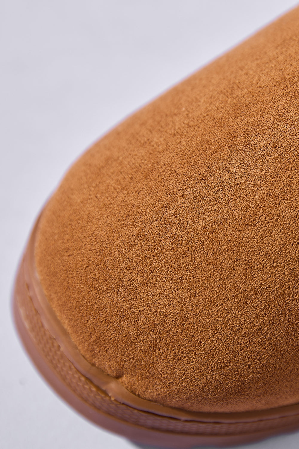 Letter M Suede Round Toe Slippers - Laazaar