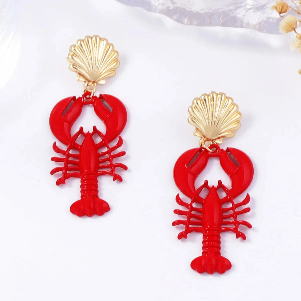 18K Gold-Plated Stainless Steel Drop Earrings