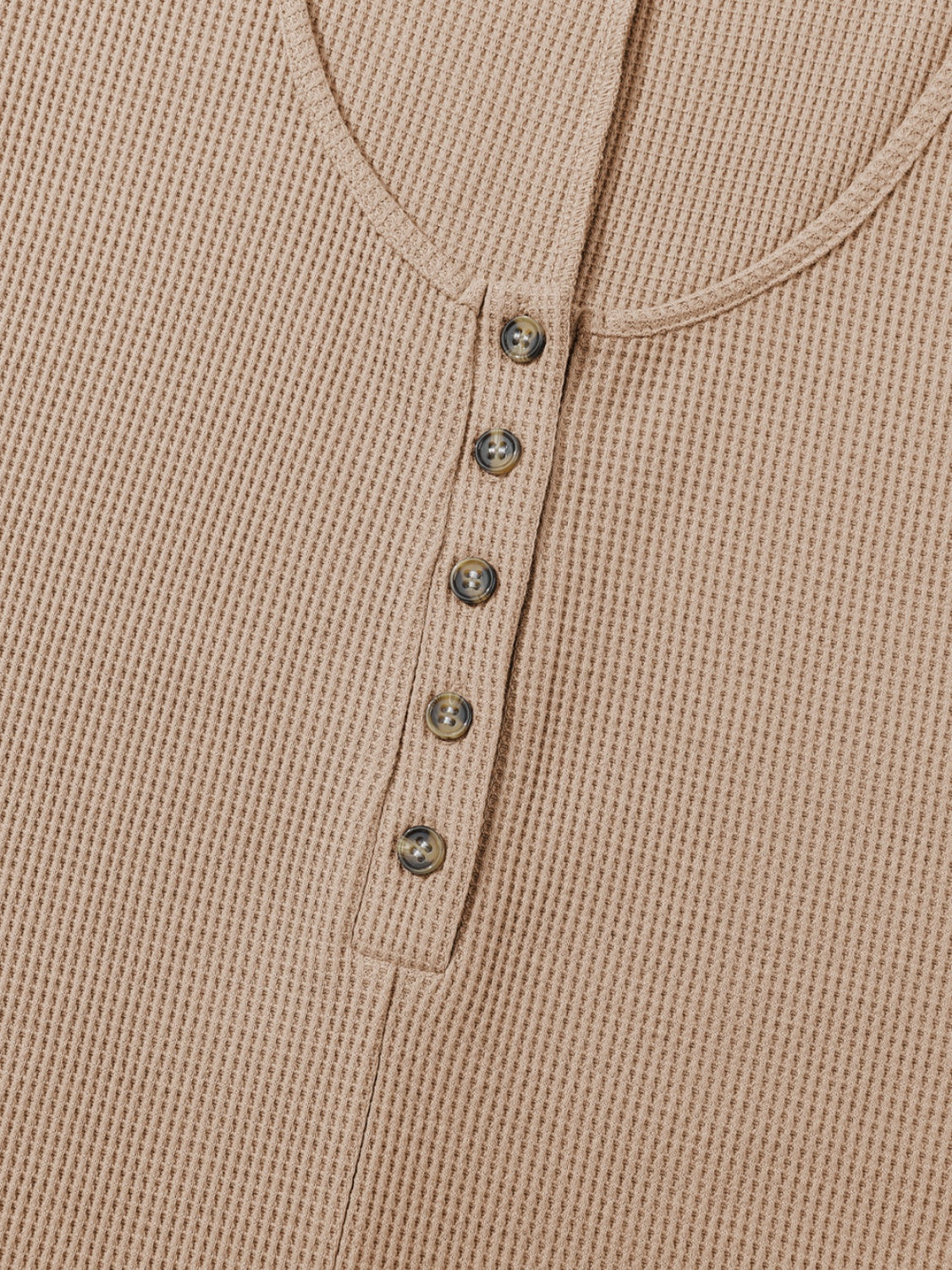 Waffle-Knit Half Button Sleeveless Romper with Pockets - Laazaar