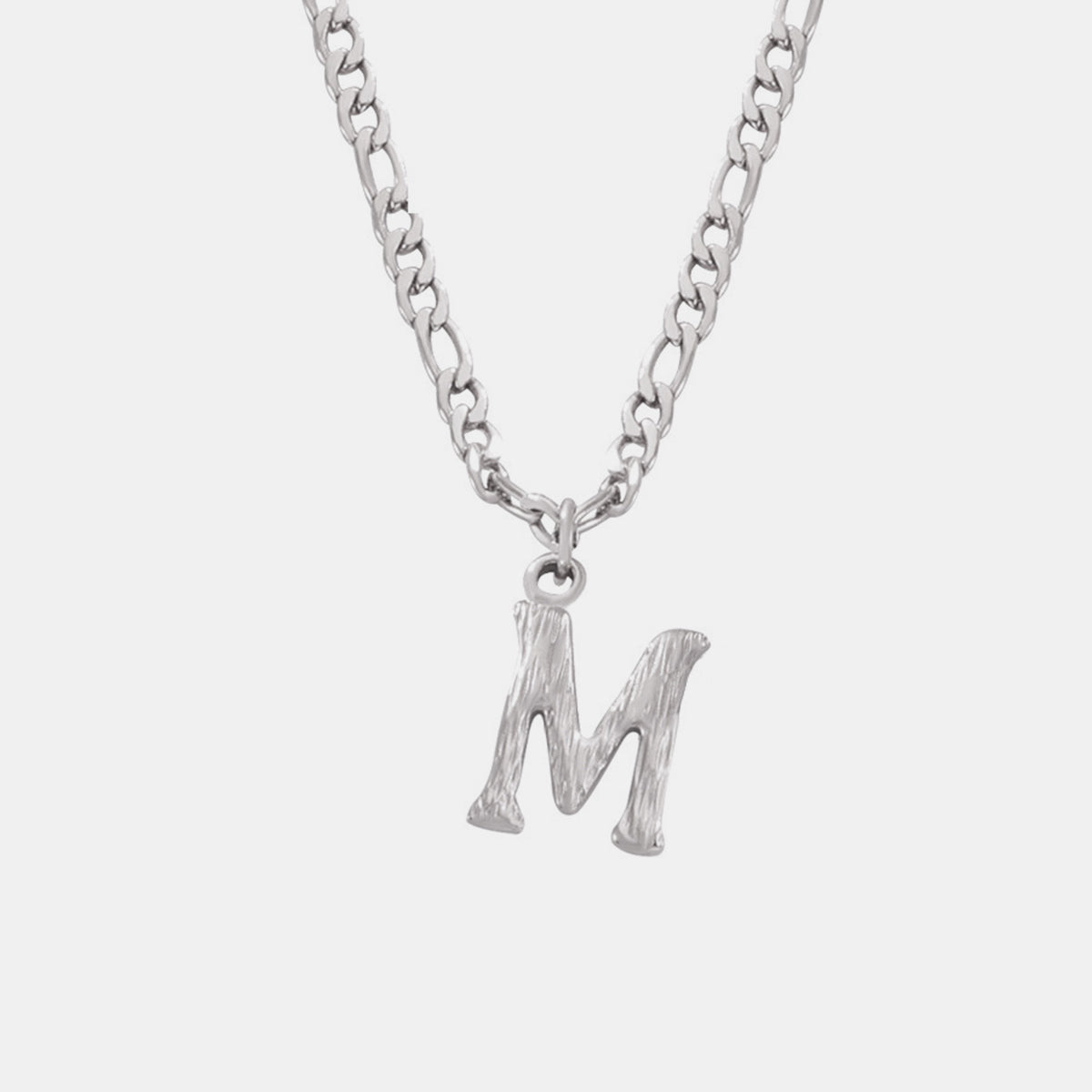 Titanium Steel Letter Pendant Necklace - Laazaar