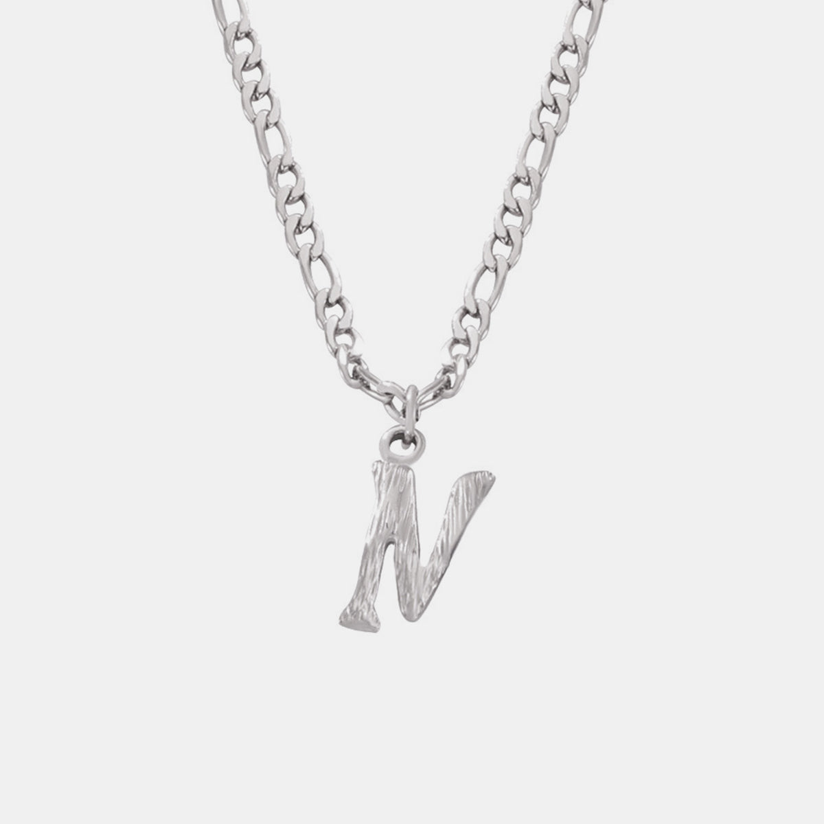 Titanium Steel Letter Pendant Necklace - Laazaar