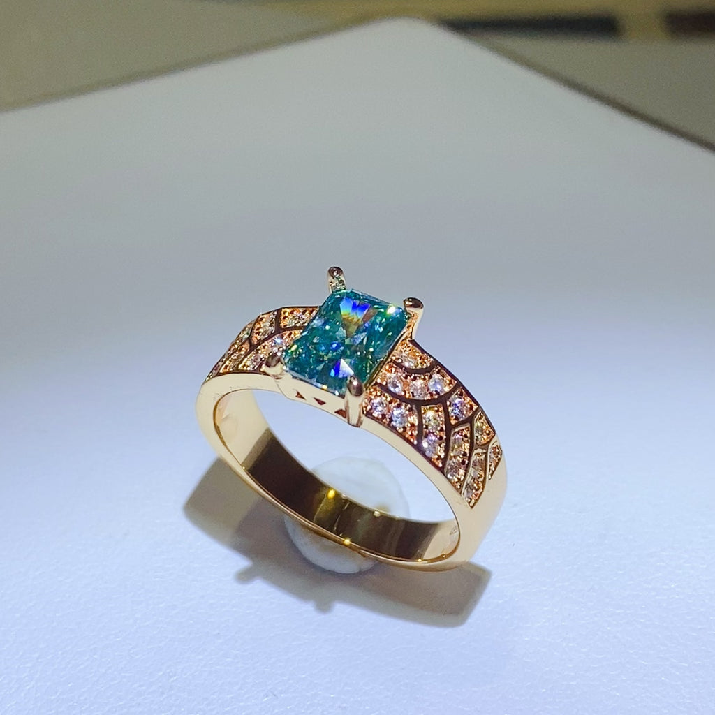 1 Carat Moissanite 925 Sterling Silver Ring - Laazaar