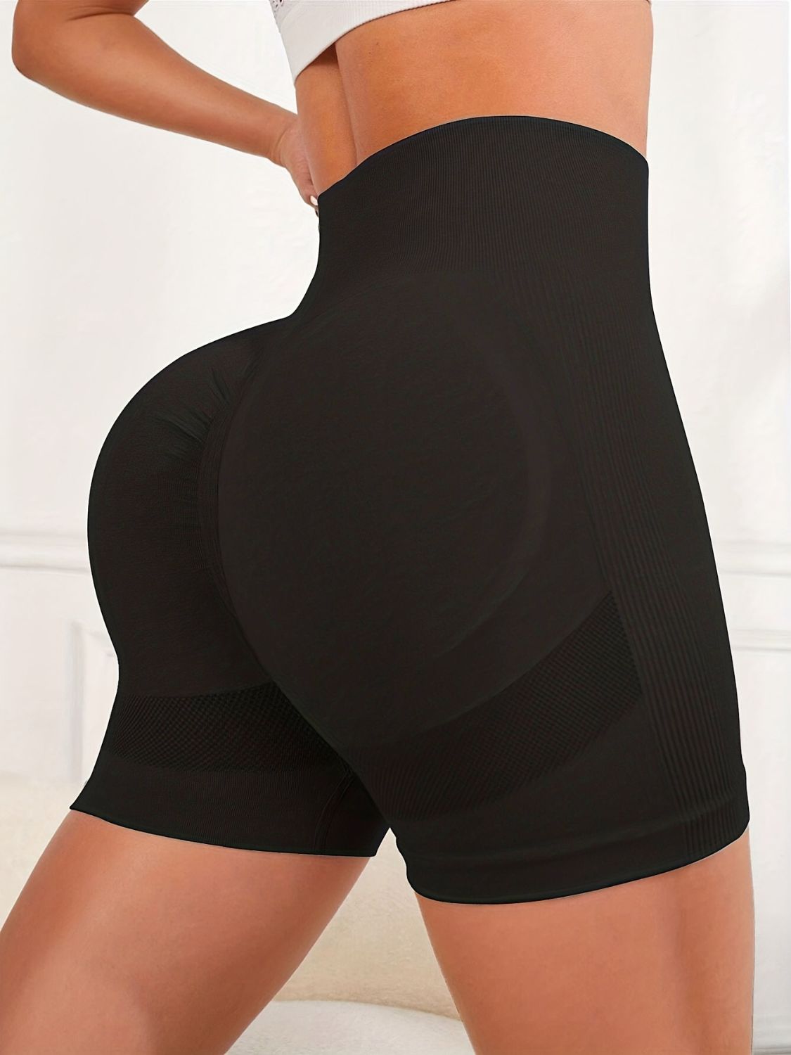 High Waist Active Shorts - Laazaar