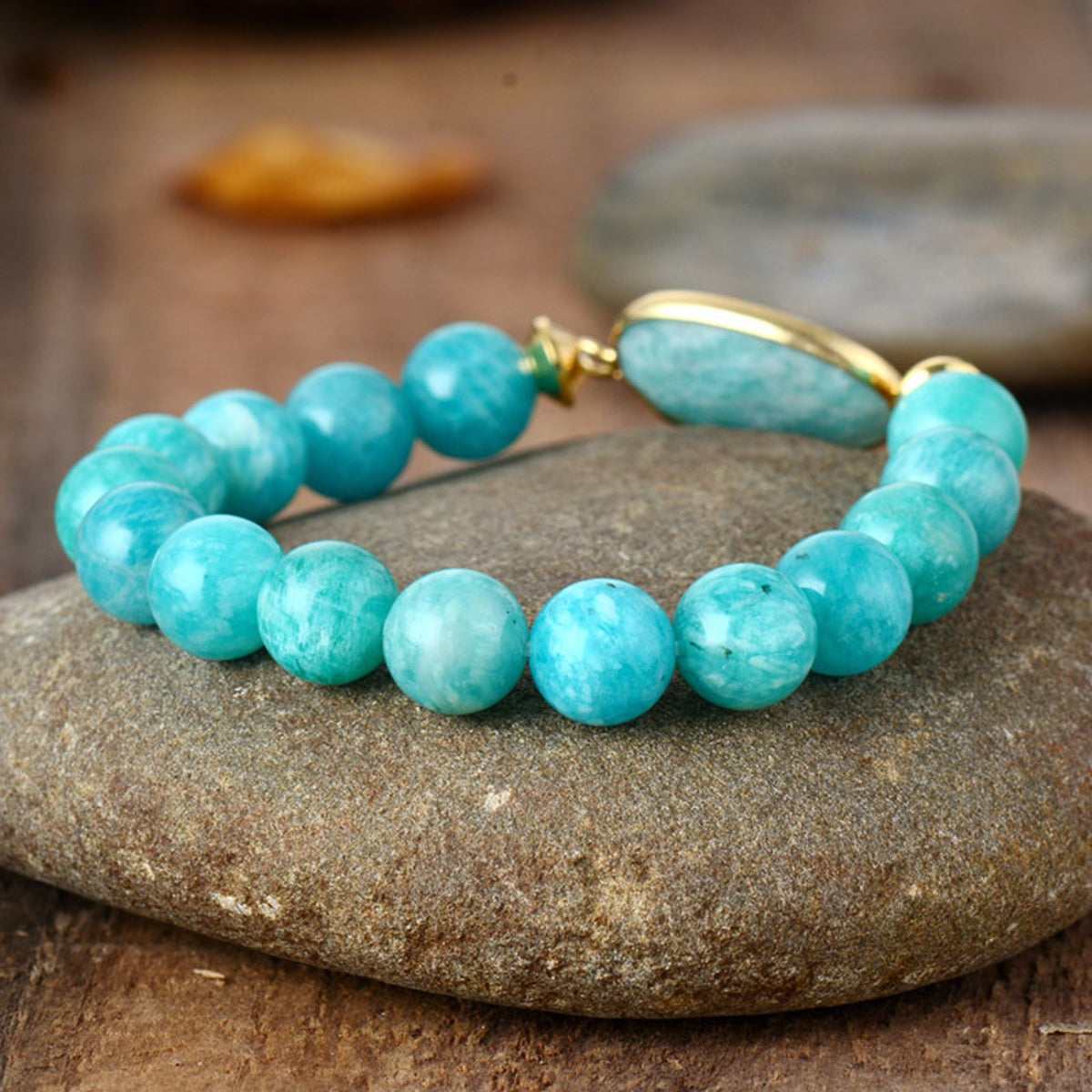 Natural Stone Beaded Bracelet - Laazaar